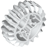 Lego ozubené kolo 20 zubů, bílá (3226901, 4205111)